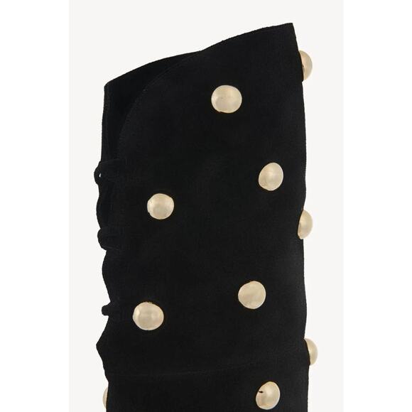 Chloe Eve Over The Knee Stud Boot in Black Suede 40 - Picture 4 of 5